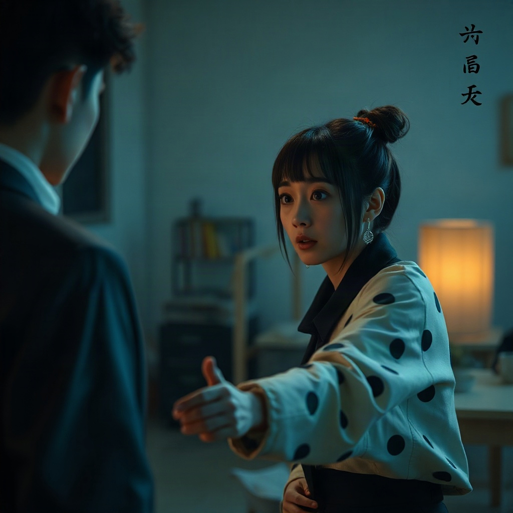 AI 短剧《数据潮汐》悬疑场景